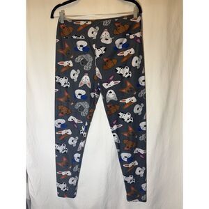 LuLaRoe One‎ Size Leggings Dog Puppy Bulldog Dalmatian Husky Poodle C4